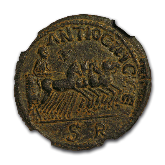Pisidia Antiochia AE24 Quadriga race (251-253 AD) Ch XF NGC Pisidia Antiochia AE24 Quadriga race (251-253 AD) Ch XF NGC